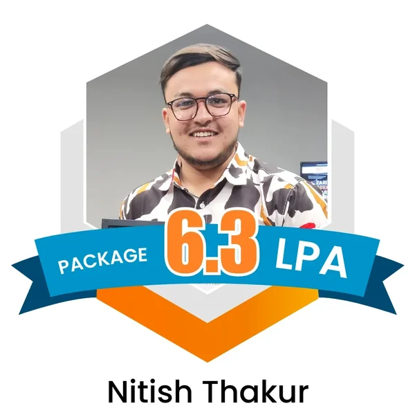 Nitish Thakur placed at 6.3 LPA